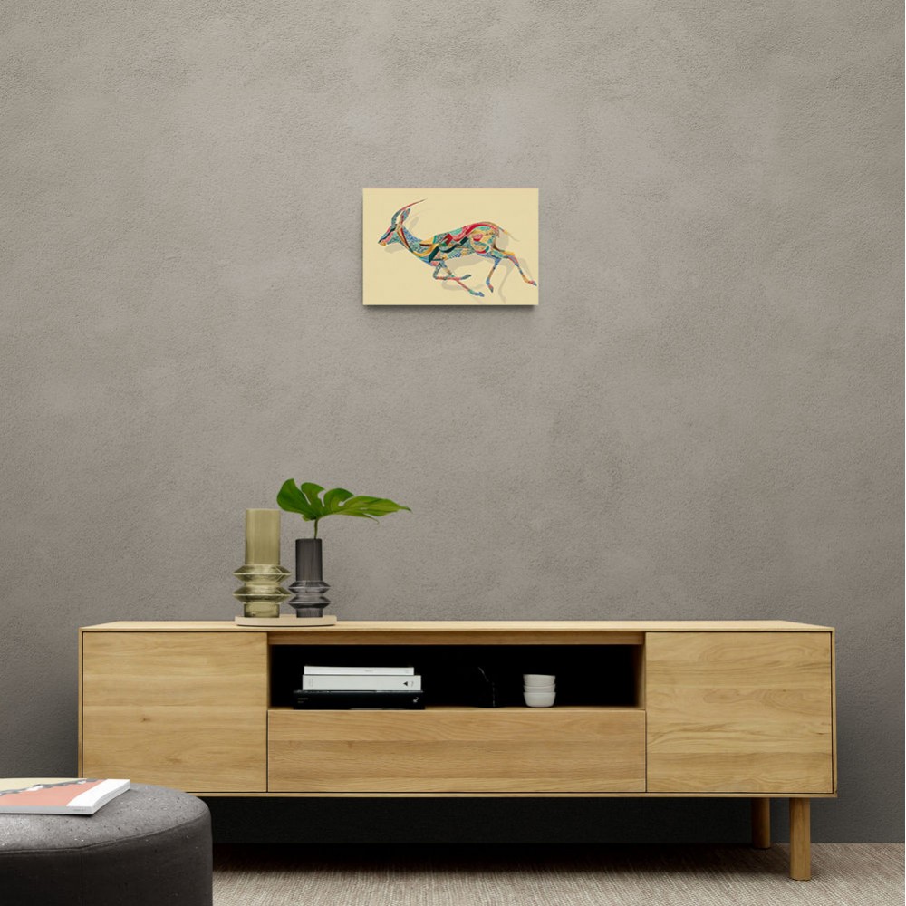 Arabian Gazelle Calligraphy Wall Art 1 