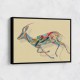 Arabian Gazelle Calligraphy Wall Art 1 
