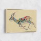 Arabian Gazelle Calligraphy Wall Art 1 