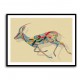 Arabian Gazelle Calligraphy Wall Art 1 