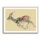 Arabian Gazelle Calligraphy Wall Art 1 