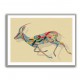 Arabian Gazelle Calligraphy Wall Art 1 