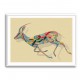 Arabian Gazelle Calligraphy Wall Art 1 