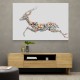 Arabian Gazelle Calligraphy Wall Art 2 Arabian Gazelle Calligraphy Wall Art 2