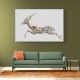 Arabian Gazelle Calligraphy Wall Art 2 Arabian Gazelle Calligraphy Wall Art 2