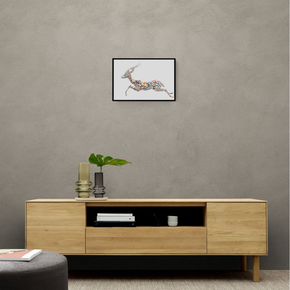Arabian Gazelle Calligraphy Wall Art 2 Arabian Gazelle Calligraphy Wall Art 2