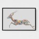 Arabian Gazelle Calligraphy Wall Art 2 Arabian Gazelle Calligraphy Wall Art 2