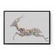 Arabian Gazelle Calligraphy Wall Art 2 Arabian Gazelle Calligraphy Wall Art 2