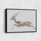 Arabian Gazelle Calligraphy Wall Art 2 Arabian Gazelle Calligraphy Wall Art 2