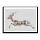 Arabian Gazelle Calligraphy Wall Art 2 Arabian Gazelle Calligraphy Wall Art 2