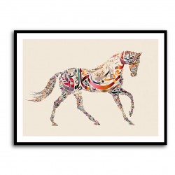 Horse Calligraphy Wall Art 