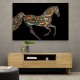 Horse Calligraphy Art Colourful 