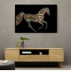 Horse Calligraphy Art Colourful 