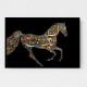 Horse Calligraphy Art Colourful 