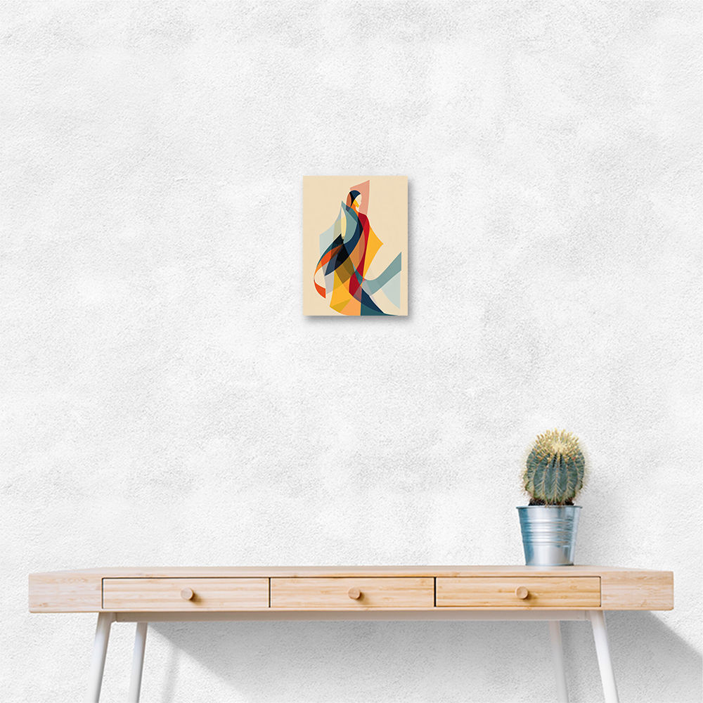 Abstract style calligraphy Woman Shape 2 Wall Art