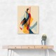 Abstract style calligraphy Woman Shape 2 Wall Art
