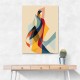 Abstract style calligraphy Woman Shape 2 Wall Art