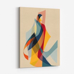 Abstract style calligraphy Woman Shape 2 Wall Art