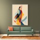 Abstract style calligraphy Woman Shape 2 Wall Art