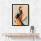 Abstract style calligraphy Woman Shape 2 Wall Art