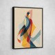 Abstract style calligraphy Woman Shape 2 Wall Art