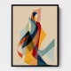 Abstract style calligraphy Woman Shape 2 Wall Art