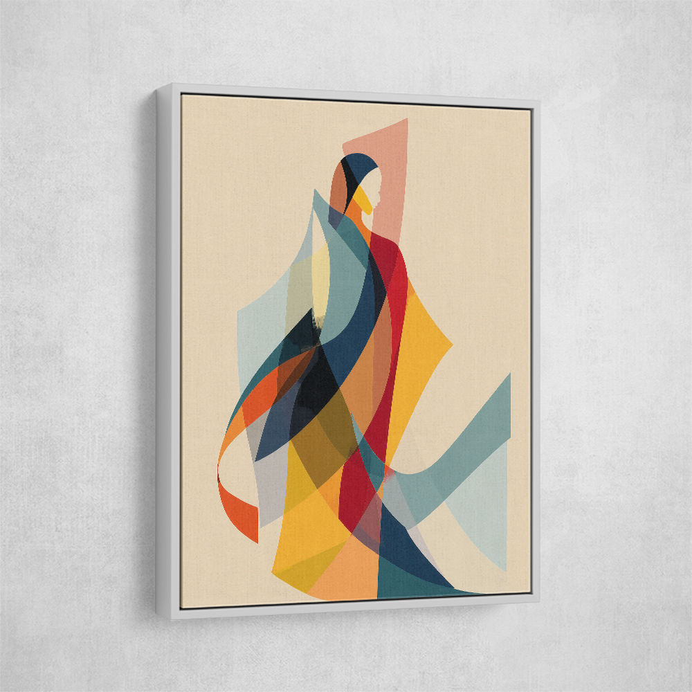 Abstract style calligraphy Woman Shape 2 Wall Art