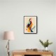 Abstract style calligraphy Woman Shape 2 Wall Art
