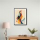 Abstract style calligraphy Woman Shape 2 Wall Art