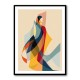 Abstract style calligraphy Woman Shape 2 Wall Art