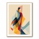Abstract style calligraphy Woman Shape 2 Wall Art