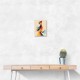 Abstract style calligraphy Woman-Shape 3 Wall Art