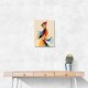 Abstract style calligraphy Woman-Shape 3 Wall Art