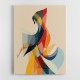 Abstract style calligraphy Woman-Shape 3 Wall Art