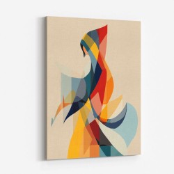 Abstract style calligraphy Woman-Shape 3 Wall Art