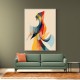 Abstract style calligraphy Woman-Shape 3 Wall Art