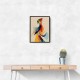 Abstract style calligraphy Woman-Shape 3 Wall Art