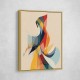 Abstract style calligraphy Woman-Shape 3 Wall Art