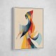 Abstract style calligraphy Woman-Shape 3 Wall Art
