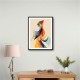 Abstract style calligraphy Woman-Shape 3 Wall Art