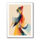 Abstract style calligraphy Woman-Shape 3 Wall Art