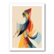 Abstract style calligraphy Woman-Shape 3 Wall Art
