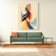 Abstract style calligraphy Woman-Shape Wall Art Abstract style calligraphy Woman-Shape Wall Art
