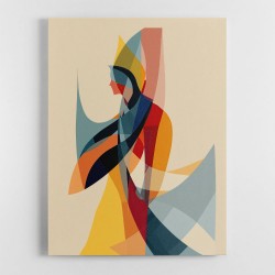 Abstract style calligraphy Woman-Shape Wall Art