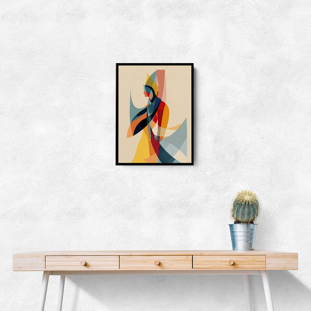 Abstract style calligraphy Woman-Shape Wall Art Abstract style calligraphy Woman-Shape Wall Art