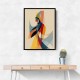 Abstract style calligraphy Woman-Shape Wall Art Abstract style calligraphy Woman-Shape Wall Art