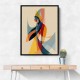 Abstract style calligraphy Woman-Shape Wall Art Abstract style calligraphy Woman-Shape Wall Art