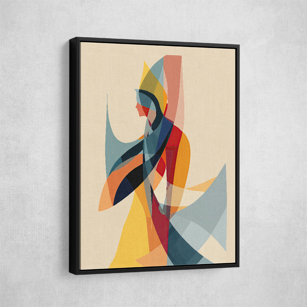 Abstract style calligraphy Woman-Shape Wall Art Abstract style calligraphy Woman-Shape Wall Art