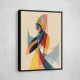 Abstract style calligraphy Woman-Shape Wall Art Abstract style calligraphy Woman-Shape Wall Art