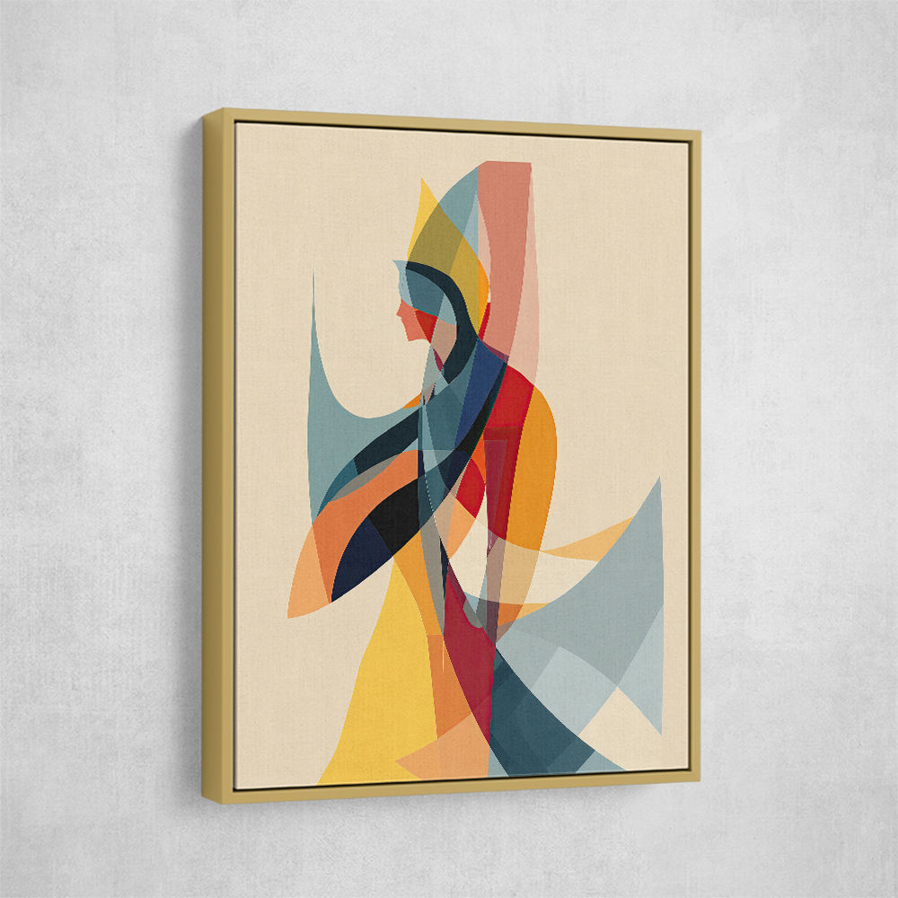 Abstract style calligraphy Woman-Shape Wall Art Abstract style calligraphy Woman-Shape Wall Art